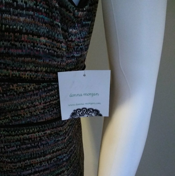 NWT Donna Morgan Mosaic Tile Colored Dress - Picture 6 of 8